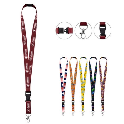 3/4" Breakaway Lanyard with Buckle and Claw