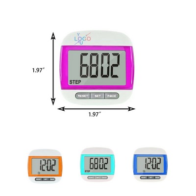 Compact Walking Step Counter Pedometer