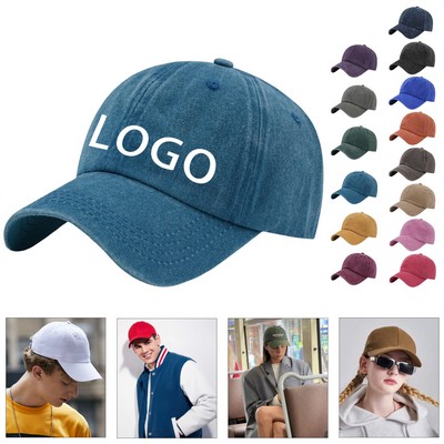 Vintage 6 Panel Baseball Caps w/ Tuck in Buckle