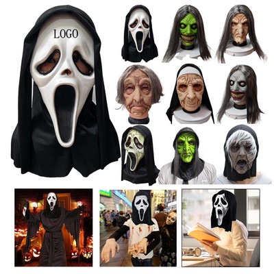 Creepy Old Witch Mask Costume