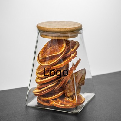Irregular-Shaped Glass Jar