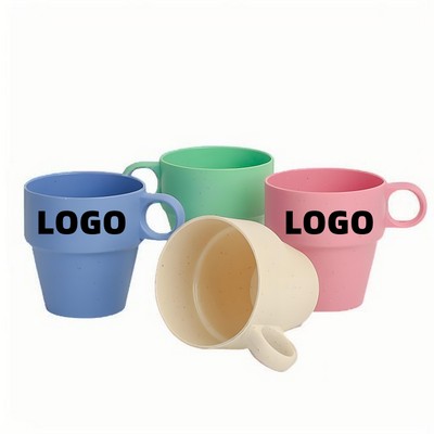 10oz Eco Friendly Wheat Straw Toothbrush Water Cup