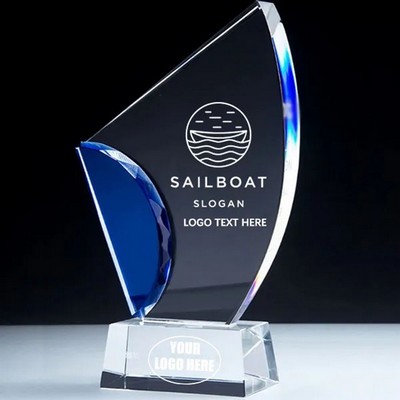 Avant Sailboat Crystal Award