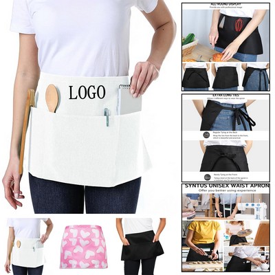Stain-Resistant Restaurant Kitchen Half Apron