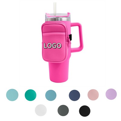 Neoprene 40 Oz. Tumbler Arm Bag With Pouch