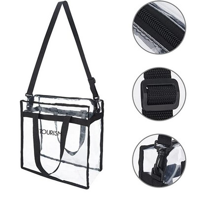 Clear Zipper Tote Bag