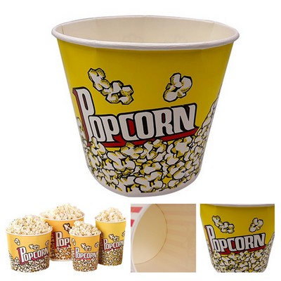 64 OZ Paperboard Popcorn Bucket Grease Resistant