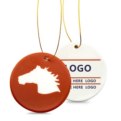 3" Full Color Ceramic Ornament
