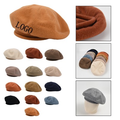Wool Knitted Winter Style Beret