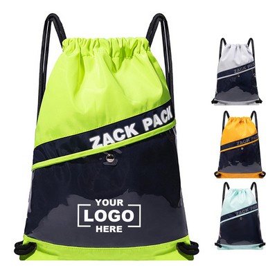 Versatile Clear Drawstring Backpack