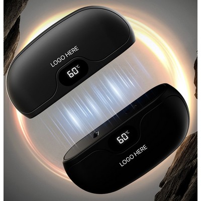 Magnetic USB Split Hand Warmer with Digital Display