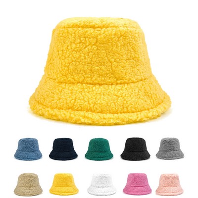Winter Lamb Wool Warmth Bucket Hat