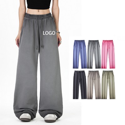 420G Heavyweight Washed And Distress Long-length Trousers