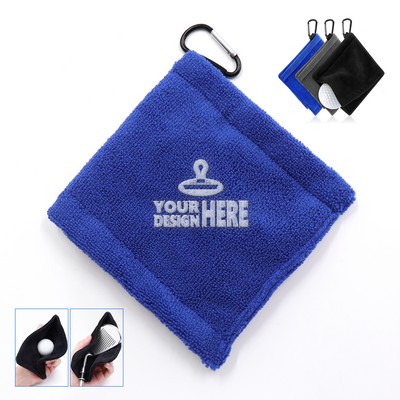 Microfiber Golf Ball Towel With Clip