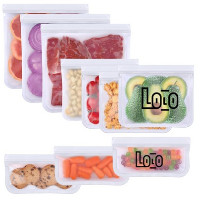 10 Pack Reusable PEVA Food Storage Bags