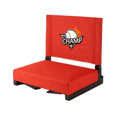 Portable Steel Frame Stadium Chair For Bleachers