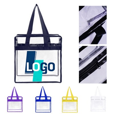 Transparent Zipper Handbag