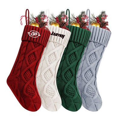 18" Knitted Xmas Stocking