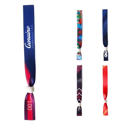 Polyester Wristband with Plastic Locking Slider