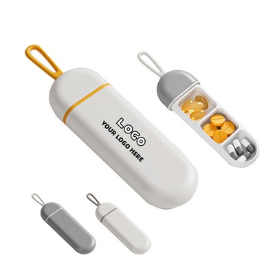 Customizable Portable Three-Grid Pill Box