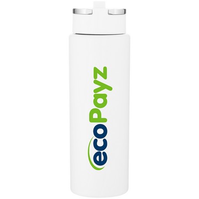 20 oz h2go Hardy Water Bottle (Matte White)