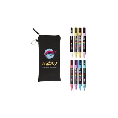 POSCA 8 Piece Soft Marker Set with Bag - Medium