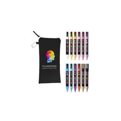 POSCA 12 Piece Soft Marker Set with Bag