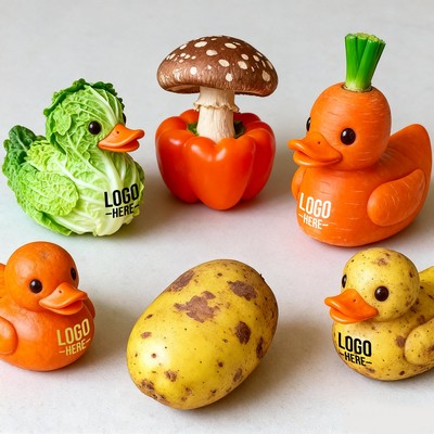 Whimsical Vegetable Plain Duck