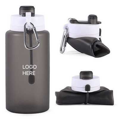 Silicone Collapsible Cup Portable Outdoor Sports Cycling Water Bottle Heat Resistant 550ML