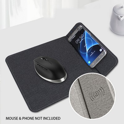 Foldable 10W Wireless Charging Mouse Pad – RPET Surface