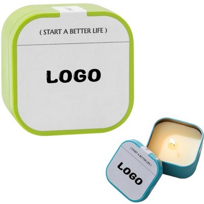 Colorful Square Jar Scented Candle