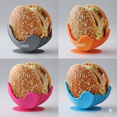 Silicone Hamburger Holder Tray
