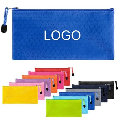 A6 Waterproof Zipper File Bag