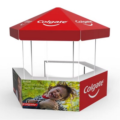 Portable Event Canopy Trade Show Hexagonal Kiosk Dome Tent