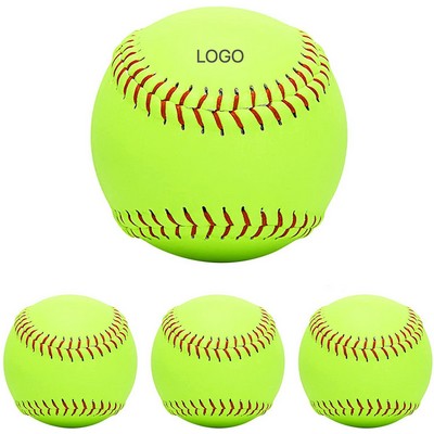 12" PVC Softball Training Ball Outdoor Slowpitch Hard Softball Sports Practice Competition