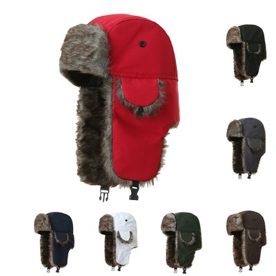 Multi colored Trapper Hat