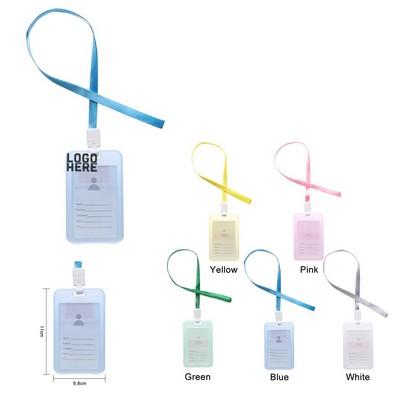 Identity Card Holder With Lanyard