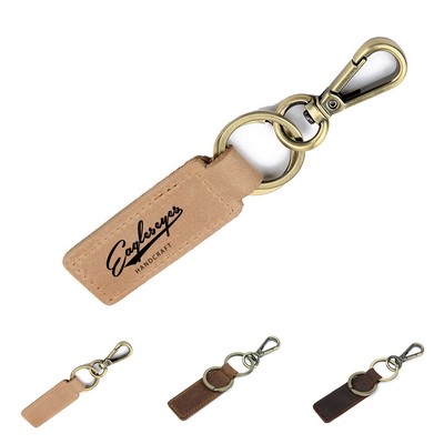 Waterproof Leather Keychain
