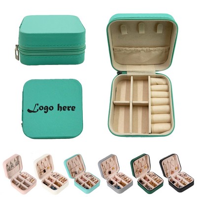 Travel Jewelry Necklace Ring Storage Box