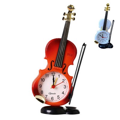 Creative Violin Alarm Desktop Clock