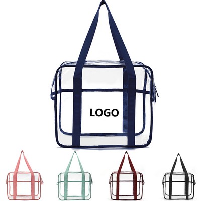 Clear Tote Bag with Zipper