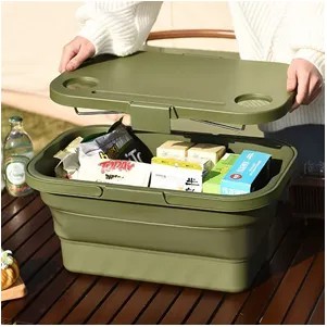 Multifunction Outdoor Folding Picnic Basket With Table