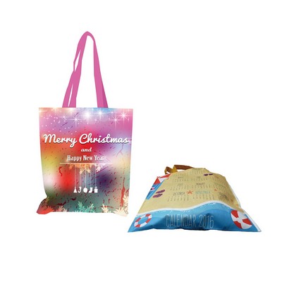 Grocery Full Color Non-Woven Tote Bag (15" x 16")