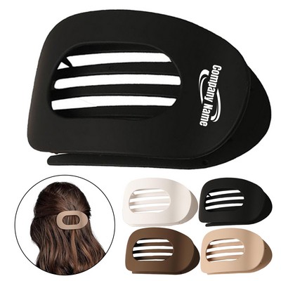 Anti-slip Frosted Flat Round Hair Clip