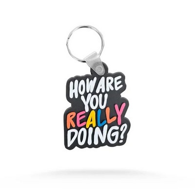 Die Cut PVC Keychains (1"x1")