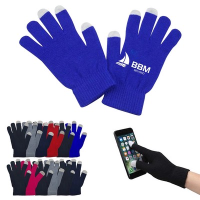 Winter Knit Touchscreen Gloves