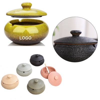 Ceramic Ashtray With Lids