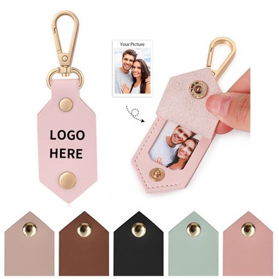 Leather Photo Frame Keyring
