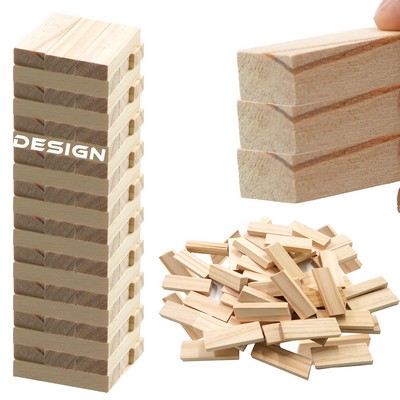 Wood Tumble Tower Game Blocks Set