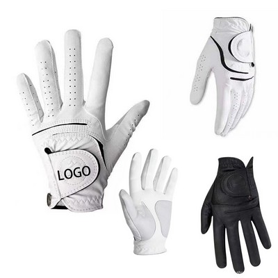 Men's Golf Gloves (White Black)